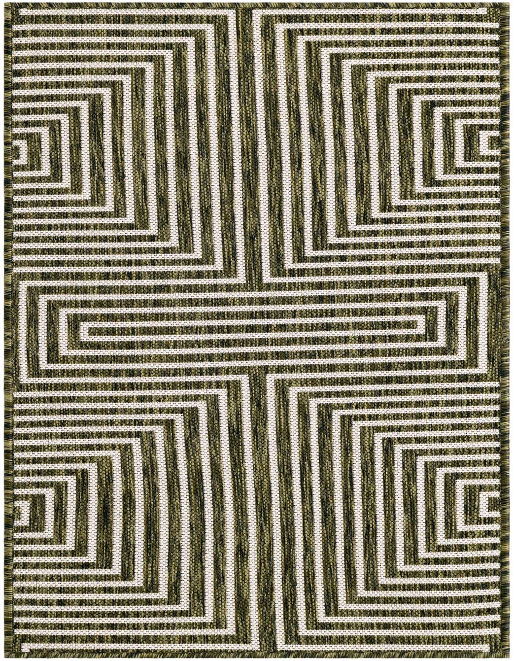 2' x 4' Easy-Clean Modern Indoor / Outdoor Runner Rug