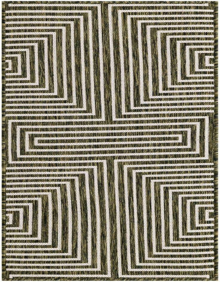 Detail image of 2' x 4' Easy-Clean Modern Indoor / Outdoor Runner Rug