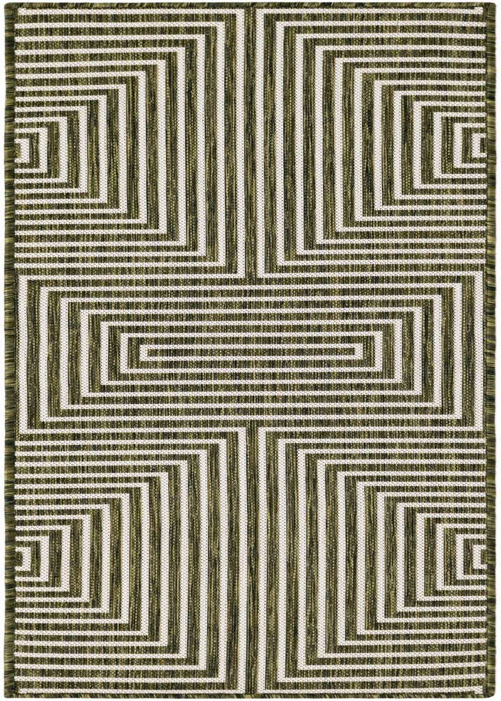 2' x 5' 3 Easy-Clean Modern Indoor / Outdoor Runner Rug