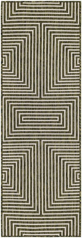 2' x 6' Easy-Clean Modern Indoor / Outdoor Runner Rug