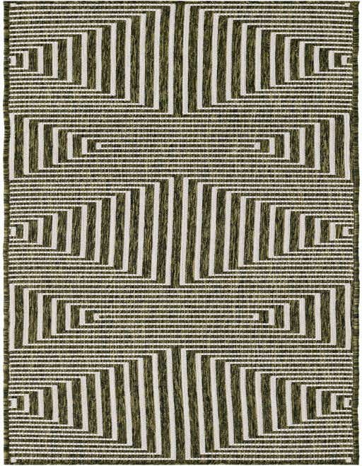 2' x 8' Easy-Clean Modern Indoor / Outdoor Runner Rug