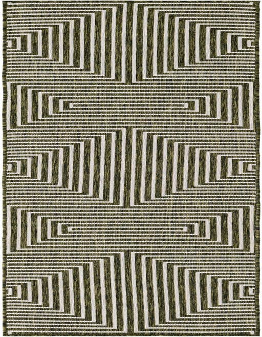 Detail image of 2' x 8' Easy-Clean Modern Indoor / Outdoor Runner Rug