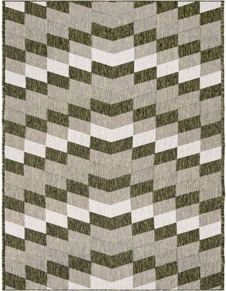 Detail image of 2' 7 x 12' Easy-Clean Modern Indoor / Outdoor Runner Rug