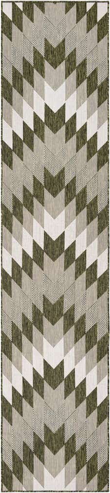 2' 7 x 12' Easy-Clean Modern Indoor / Outdoor Runner Rug