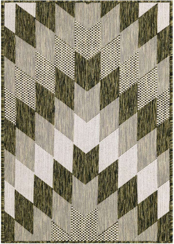 2' x 4' Easy-Clean Modern Indoor / Outdoor Runner Rug