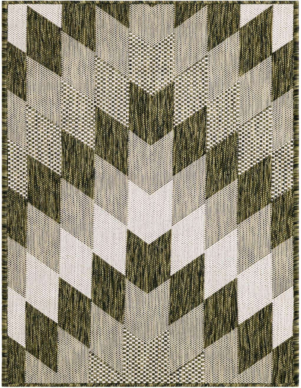 2' x 4' Easy-Clean Modern Indoor / Outdoor Runner Rug