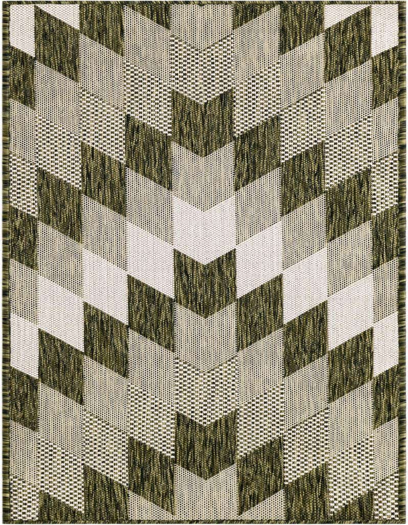 2' x 5' 3 Easy-Clean Modern Indoor / Outdoor Runner Rug
