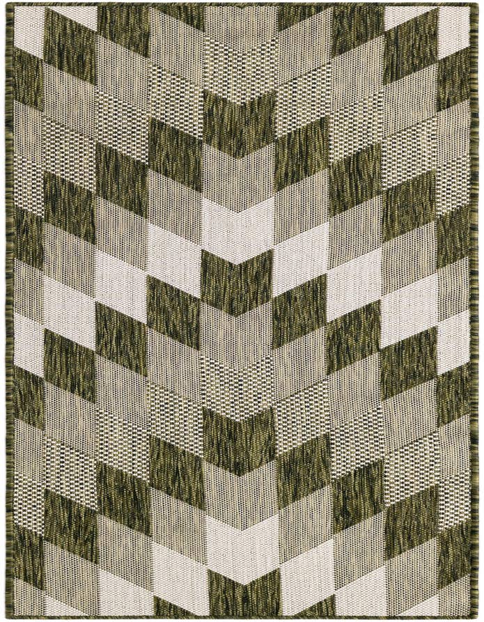 Detail image of 2' x 6' Easy-Clean Modern Indoor / Outdoor Runner Rug