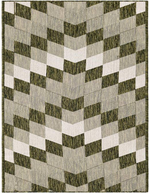 Detail image of 2' x 8' Easy-Clean Modern Indoor / Outdoor Runner Rug