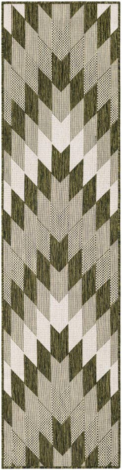 Detail image of 2' x 8' Easy-Clean Modern Indoor / Outdoor Runner Rug