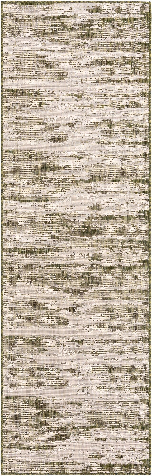 2' 7 x 10'  Washable Modern Indoor / Outdoor Runner Rug