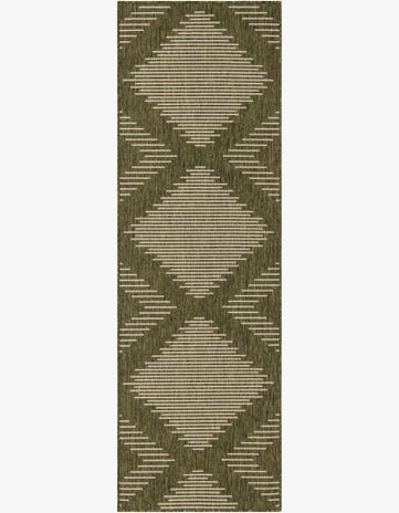 2' x 8' Easy-Clean Modern Indoor / Outdoor Runner Rug