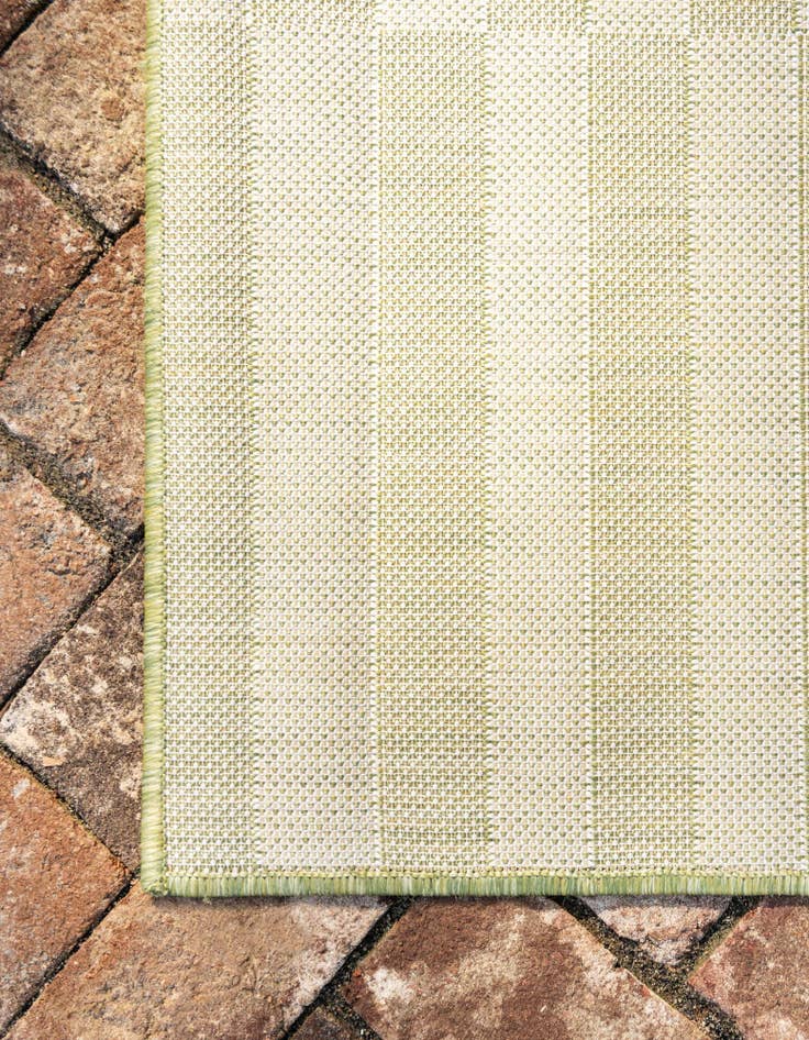 Detail image of 2' 7 x 10'  Washable Striped Indoor / Outdoor Runner Rug