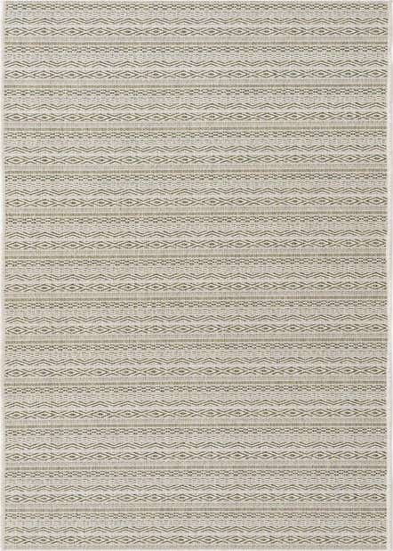 2' 7 x 12' Easy-Clean Striped Indoor / Outdoor Runner Rug