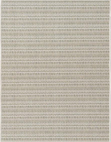 Detail image of 2' 7 x 12' Easy-Clean Striped Indoor / Outdoor Runner Rug