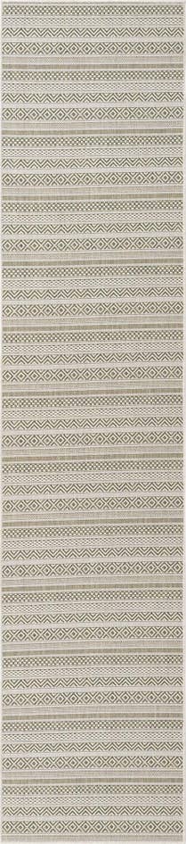 Detail image of 2' 7 x 12' Easy-Clean Striped Indoor / Outdoor Runner Rug