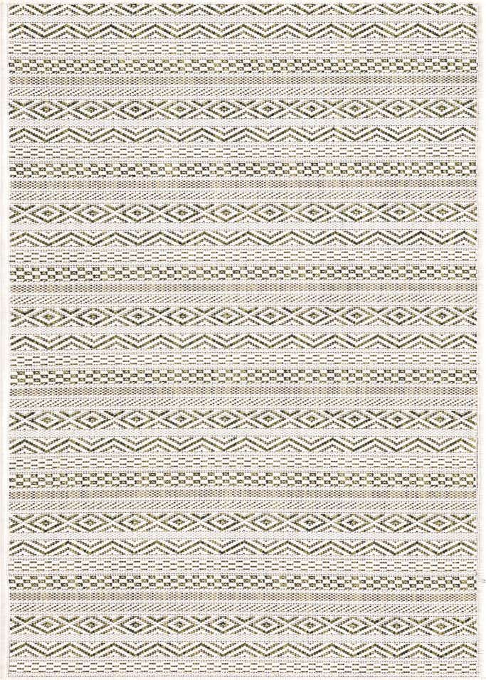 2' x 6' Easy-Clean Striped Indoor / Outdoor Runner Rug