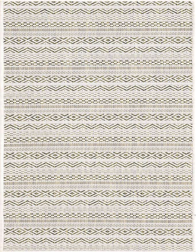 2' x 6' Easy-Clean Striped Indoor / Outdoor Runner Rug