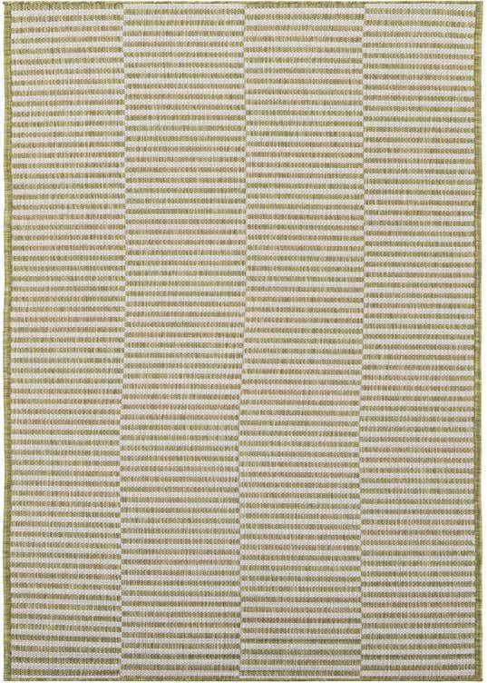 2' 7 x 10' Easy-Clean Striped Indoor / Outdoor Runner Rug
