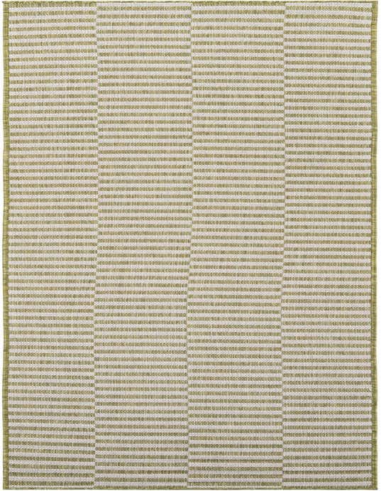 2' 7 x 10' Easy-Clean Striped Indoor / Outdoor Runner Rug