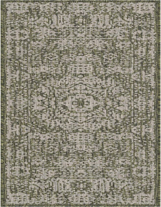 Detail image of 2' x 6' Easy-Clean Traditional Indoor / Outdoor Runner Rug