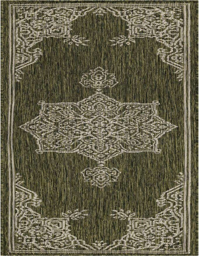2' x 6' Easy-Clean Traditional Indoor / Outdoor Runner Rug