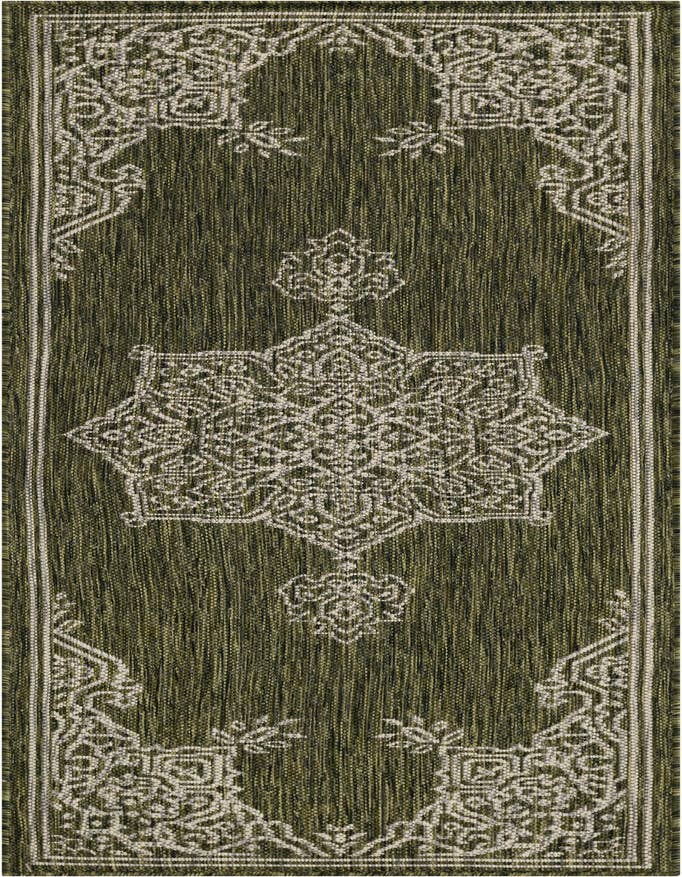 Detail image of 2' x 6' Easy-Clean Traditional Indoor / Outdoor Runner Rug