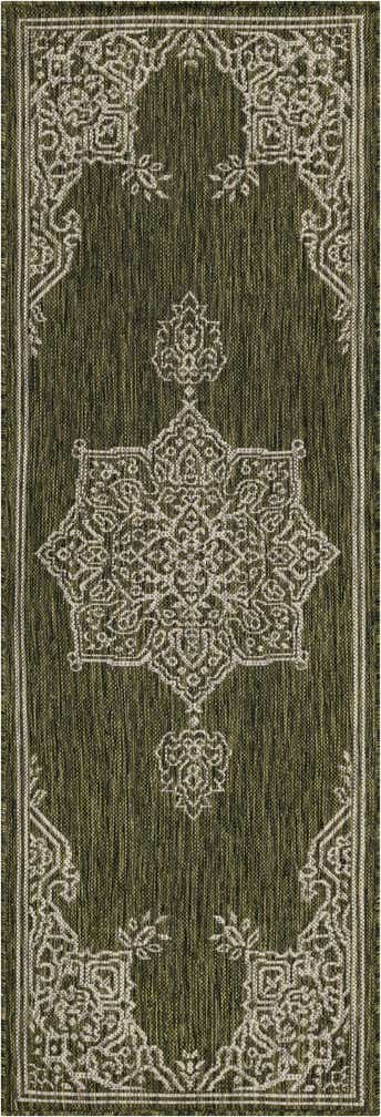 2' x 6' Easy-Clean Traditional Indoor / Outdoor Runner Rug