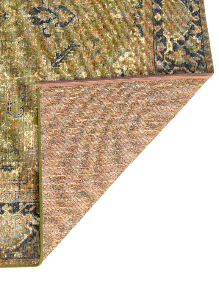 Detail image of 2' 7 x 5' 3 Easy-Clean Traditional Indoor / Outdoor Runner Rug