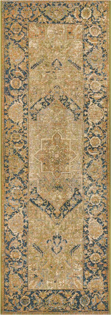 2' x 6' Easy-Clean Traditional Indoor / Outdoor Runner Rug