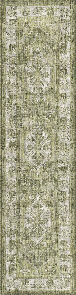 Detail image of 2' x 8' Easy-Clean Traditional Indoor / Outdoor Runner Rug