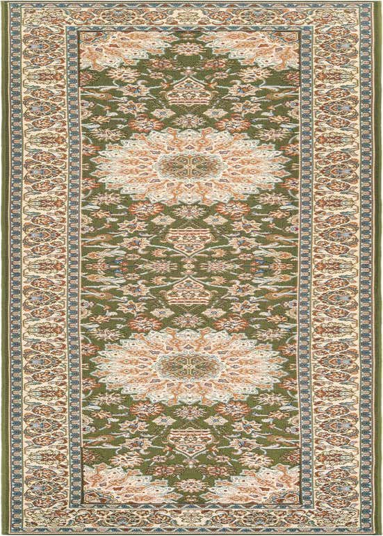 2' 7 x 10' Easy-Clean Traditional Indoor / Outdoor Runner Rug