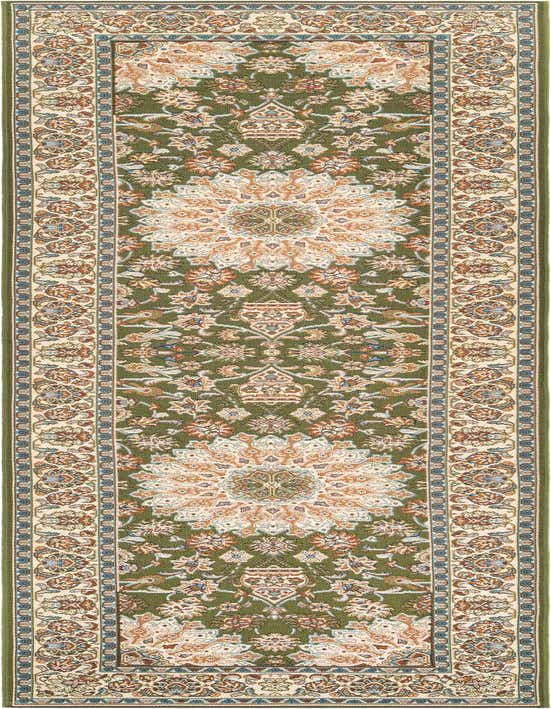 2' 7 x 10' Easy-Clean Traditional Indoor / Outdoor Runner Rug
