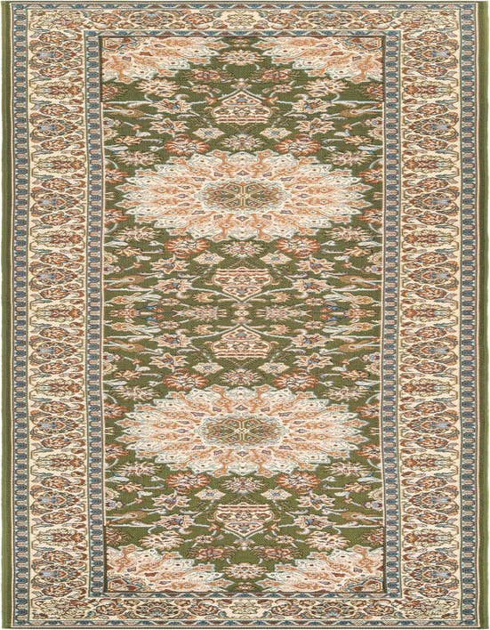 Detail image of 2' 7 x 10' Easy-Clean Traditional Indoor / Outdoor Runner Rug