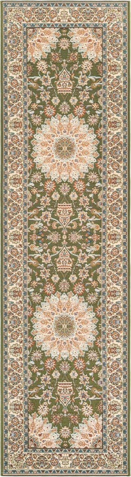 Detail image of 2' 7 x 10' Easy-Clean Traditional Indoor / Outdoor Runner Rug