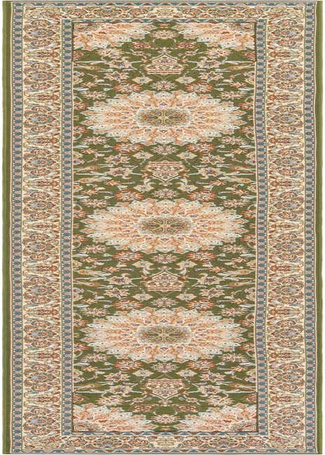 2' 7 x 12' Easy-Clean Traditional Indoor / Outdoor Runner Rug