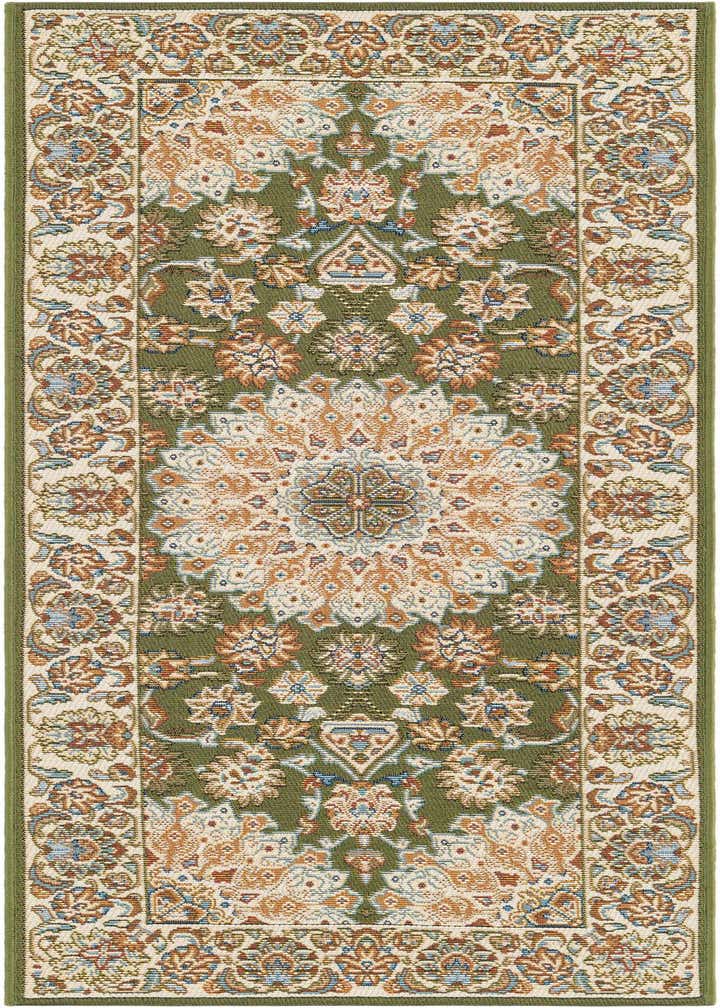 2' x 5' 1 Easy-Clean Traditional Indoor / Outdoor Runner Rug