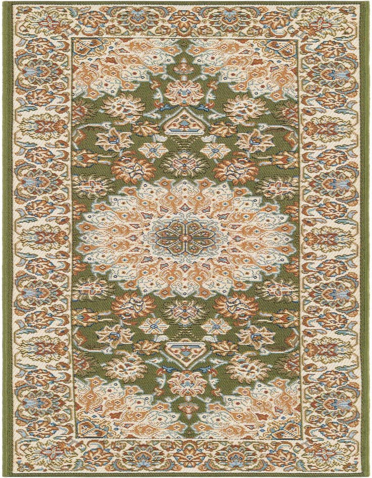 Detail image of 2' x 5' 1 Easy-Clean Traditional Indoor / Outdoor Runner Rug