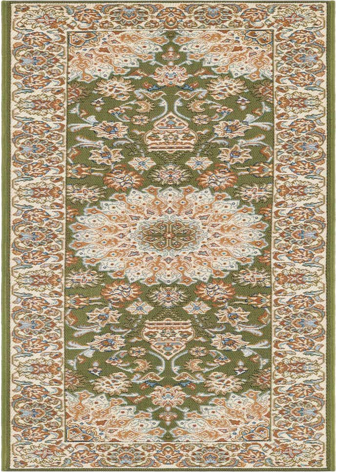 2' x 6' 1 Easy-Clean Traditional Indoor / Outdoor Runner Rug