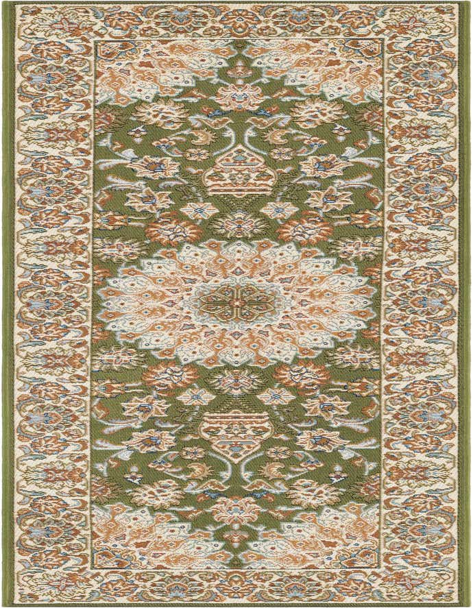2' x 6' 1 Easy-Clean Traditional Indoor / Outdoor Runner Rug