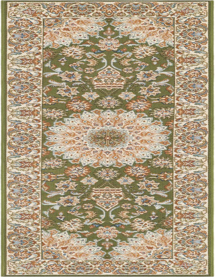 Detail image of 2' x 6' 1 Easy-Clean Traditional Indoor / Outdoor Runner Rug