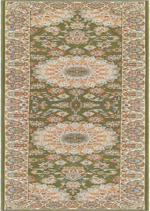 2' x 8' Easy-Clean Traditional Indoor / Outdoor Runner Rug