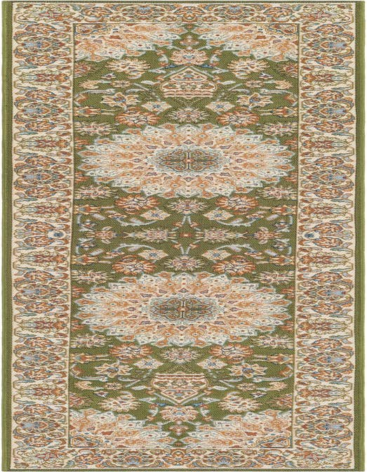 Detail image of 2' x 8' Easy-Clean Traditional Indoor / Outdoor Runner Rug