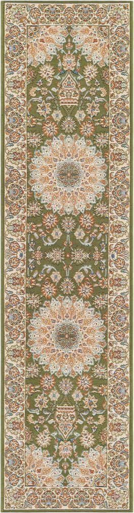 2' x 8' Easy-Clean Traditional Indoor / Outdoor Runner Rug