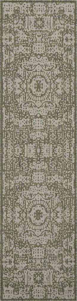 2' 7 x 10' Easy-Clean Traditional Indoor / Outdoor Runner Rug