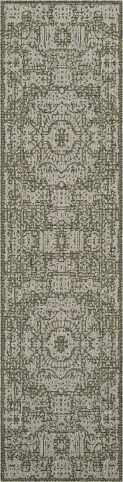 Detail image of 2' 7 x 10' Easy-Clean Traditional Indoor / Outdoor Runner Rug