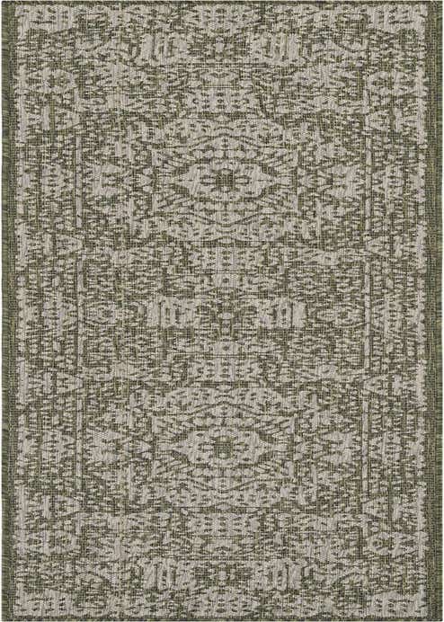 2' x 8' Easy-Clean Traditional Indoor / Outdoor Runner Rug
