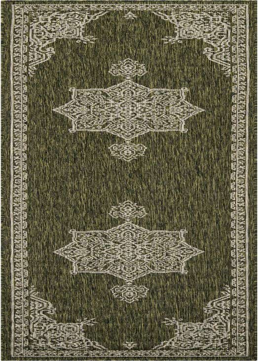 2' 7 x 10' Easy-Clean Traditional Indoor / Outdoor Runner Rug