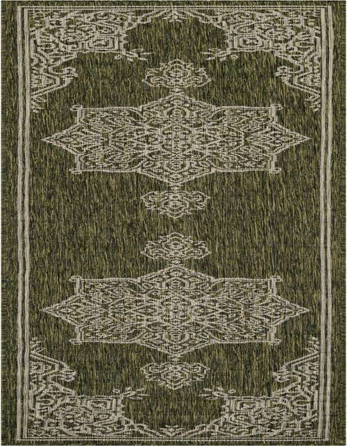 2' x 8' Easy-Clean Traditional Indoor / Outdoor Runner Rug