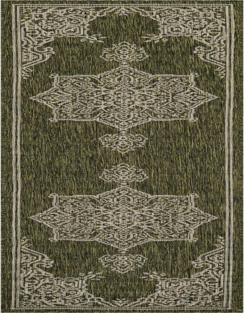 Detail image of 2' x 8' Easy-Clean Traditional Indoor / Outdoor Runner Rug